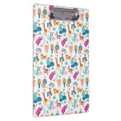 Niedliche und farbenfrohe Jungtiermuster Klemmbrett (Rechts)