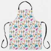 Niedliche und farbenfrohe Jungtiermuster Schürze (Vorderseite)