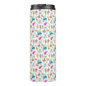 Niedliche und farbenfrohe Jungtiermuster Thermosbecher (Rückseite)
