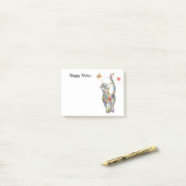 Niedliche und farbenfrohe Katze Post-it Klebezettel (Auf Schreibtisch)