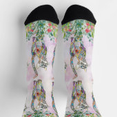 Niedliche und farbenfrohe Katzensocken Socken (Oben)