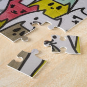Niedliche und farbenfrohe Kitty-Puzzle Puzzle (Seite)