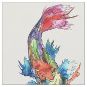 Niedliche und farbenfrohe Koi-Fische Stoff (Nahaufnahme)