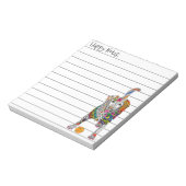 Niedliche und farbenfrohe Labrador Retriever Notep Notizblock (Rotiert)