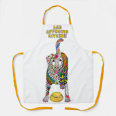 Niedliche und farbenfrohe Labrador Retriever Schür Schürze (Vorderseite)
