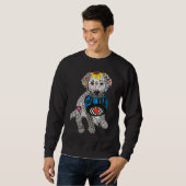 Niedliche und farbenfrohe Labrador Retriever Sweat Sweatshirt (Vorne ganz)