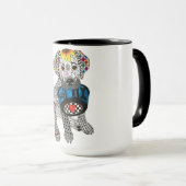 Niedliche und farbenfrohe Labrador Retriever Tasse (VorderseiteRechts)