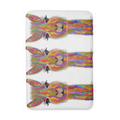 Niedliche und farbenfrohe Lama Bath Mat Badematte (Vorderseite Vertikal)
