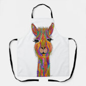 Niedliche und farbenfrohe Lama-Schürze Schürze (Vorderseite)