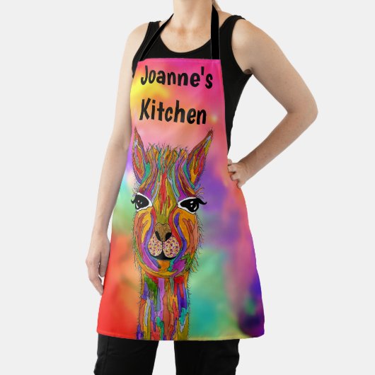 Niedliche und farbenfrohe Lama-Schürze Schürze (InSitu)