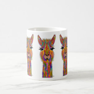 Niedliche und farbenfrohe Llama Tasse 11 oz.