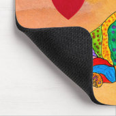 Niedliche und farbenfrohe Mama der Dackel Mouse Pa Mousepad (Ecke)