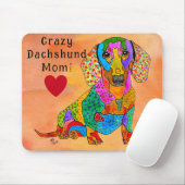 Niedliche und farbenfrohe Mama der Dackel Mouse Pa Mousepad (Mit Mouse)