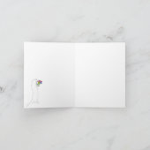 Niedliche und farbenfrohe Otter Grußkarte Karte (Innenseite)