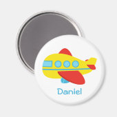 Niedliche und farbenfrohe Passagierflugzeuge Magnet (Vorderseite/Rückseite)