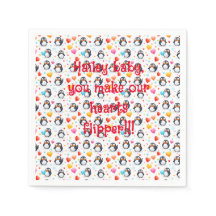 Niedliche und farbenfrohe Penguin-Liebe