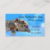 Niedliche und farbenfrohe Pet Grooming Business Ca Visitenkarte (Vorderseite)