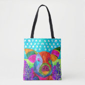 Niedliche und farbenfrohe Pig Tote Tasche (Vorderseite)