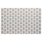 Niedliche und farbenfrohe Pit Bull Fabric Stoff (Yard (91,4 cm))