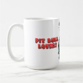 Niedliche und farbenfrohe Pit Bull Kaffee Tasse (Links)