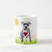 Niedliche und farbenfrohe Pit Bull-Tasse Kaffeetasse (Mittel)