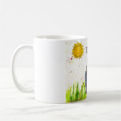 Niedliche und farbenfrohe Pit Bull-Tasse Kaffeetasse (Links)