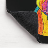 Niedliche und farbenfrohe Pitbuler Terrier Mouse P Mousepad (Ecke)