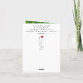 Niedliche und farbenfrohe Pitbulgläser Grußkarte Karte (Rückseite)