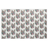 Niedliche und farbenfrohe Pitbulstoffe Stoff (Fat Quarter (45,7 x 55,9 cm))