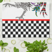 Niedliche und farbenfrohe Roster Küchentücher (Gefaltet)