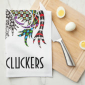 Niedliche und farbenfrohe Roster Küchentücher (Viertel Falte)