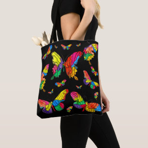 Niedliche und farbenfrohe Schmetterlinge Tasche