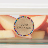 Niedliche und farbenfrohe Schule für Personalisier Etiketten (Befestigt)