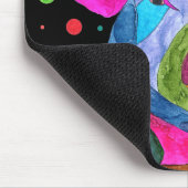 Niedliche und farbenfrohe Schweinemaube Mousepad (Ecke)