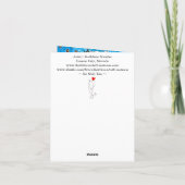 Niedliche und farbenfrohe Shih Tzu Grußkarte Dankeskarte (Rückseite)