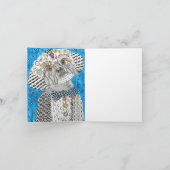 Niedliche und farbenfrohe Shih Tzu Grußkarte Dankeskarte (Innenseite)