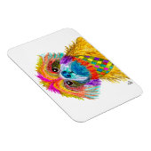 Niedliche und farbenfrohe Shih Tzu Magnet 3"x4" (Rechte Seite)