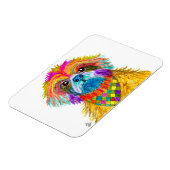 Niedliche und farbenfrohe Shih Tzu Magnet 3"x4" (Linke Seite)