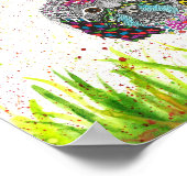 Niedliche und farbenfrohe Shih Tzu Poster 10"x8" (Ecke)