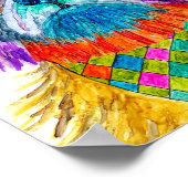 Niedliche und farbenfrohe Shih Tzu Poster 8"x10" (Ecke)