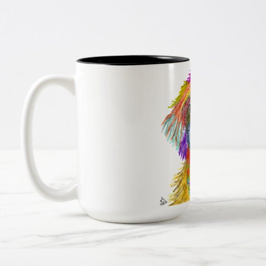 Niedliche und farbenfrohe Shih Tzu Tasse (Links)