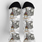 Niedliche und farbenfrohe Sphynx-Lover-Socken Socken (Oben)