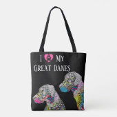 Niedliche und farbenfrohe Tanztasche Tasche (Rückseite)