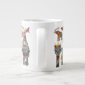 Niedliche und farbenfrohe Tasse (Rückseite)