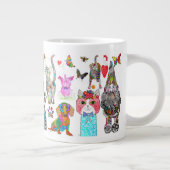 Niedliche und farbenfrohe Tasse (Rechts)