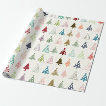 Niedliche und farbenfrohe Weihnachtswrapping Paper