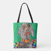 Niedliche und farbenfrohe Weimaraner Totbeutel Tasche (Rückseite)