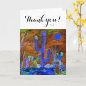 Niedliche und farbenfrohe Wüstenkarte Karte (Gelbe Blume)