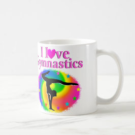 NIEDLICHE UND FARBHAFTE LIEBE GYMNASTICS-DESIGN KAFFEETASSE