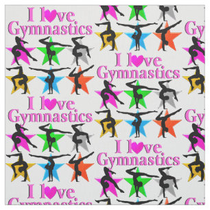 NIEDLICHE UND FARBHAFTE LIEBE GYMNASTICS-DESIGN STOFF